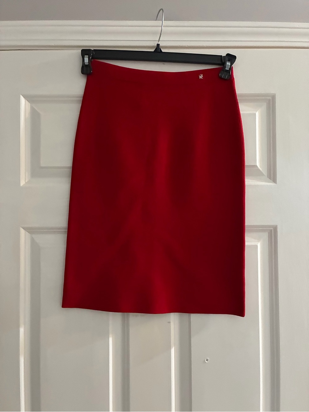 Carolina Herrera Red Pencil Skirt NWT